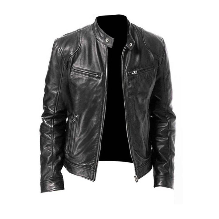 Mens Leather Jacket Classic Fit