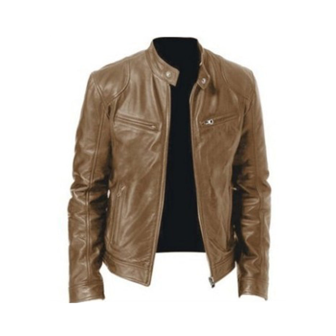 Mens Leather Jacket Classic Fit