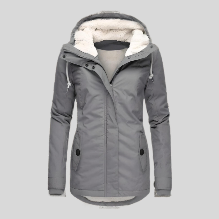 Womens Waterproof Raincoat with Hood and Long Fit Back - BritishMode