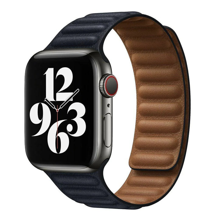 Unisex Leather Watch Strap Magnetic Closure