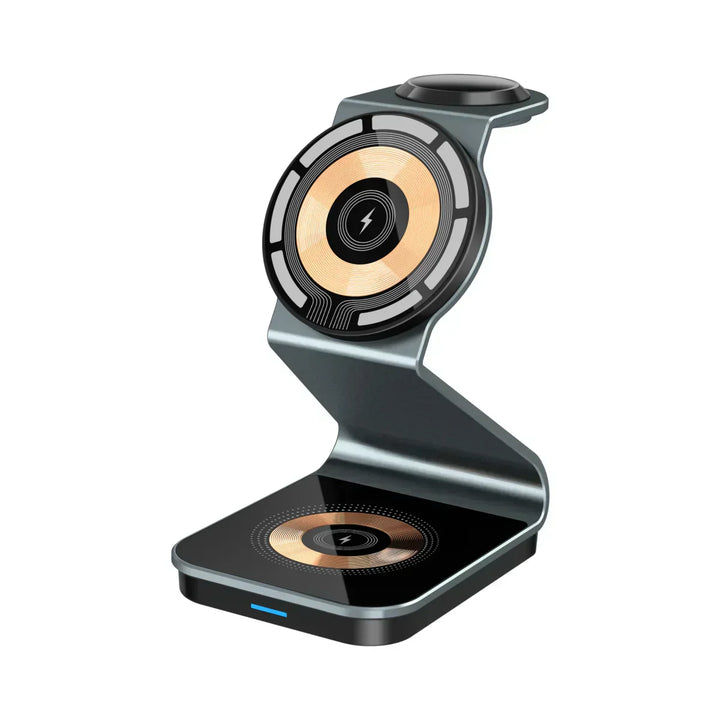 Wireless Charging Pad Compact 3-in-1 Fast Charging - BritishMode