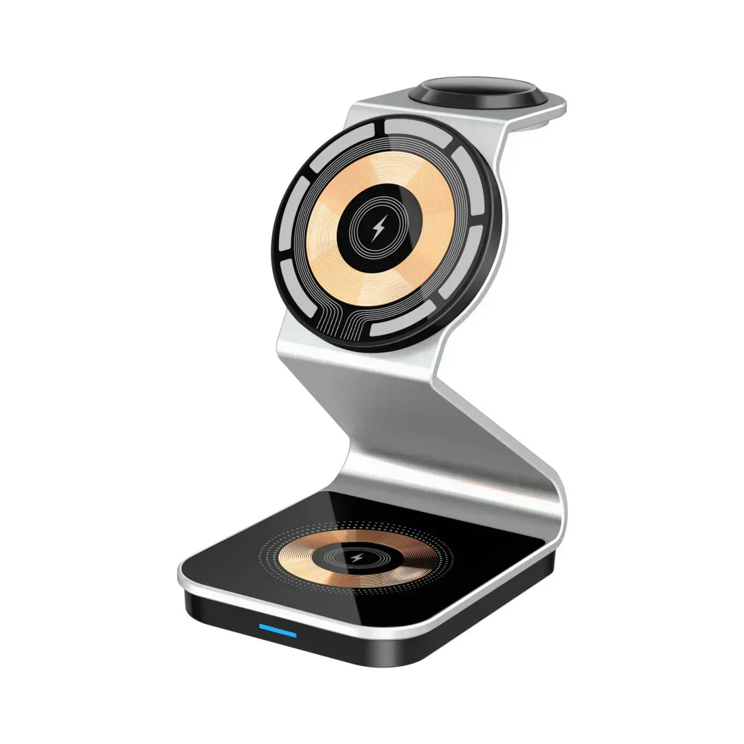 Wireless Charging Pad Compact 3-in-1 Fast Charging