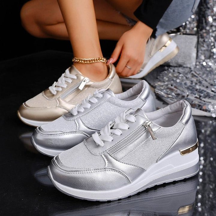 Unisex Orthopedic Platform Sneakers Lace-Up Casual Style