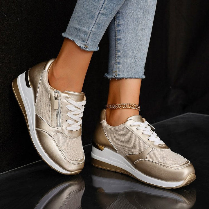 Unisex Orthopedic Platform Sneakers Lace-Up Casual Style