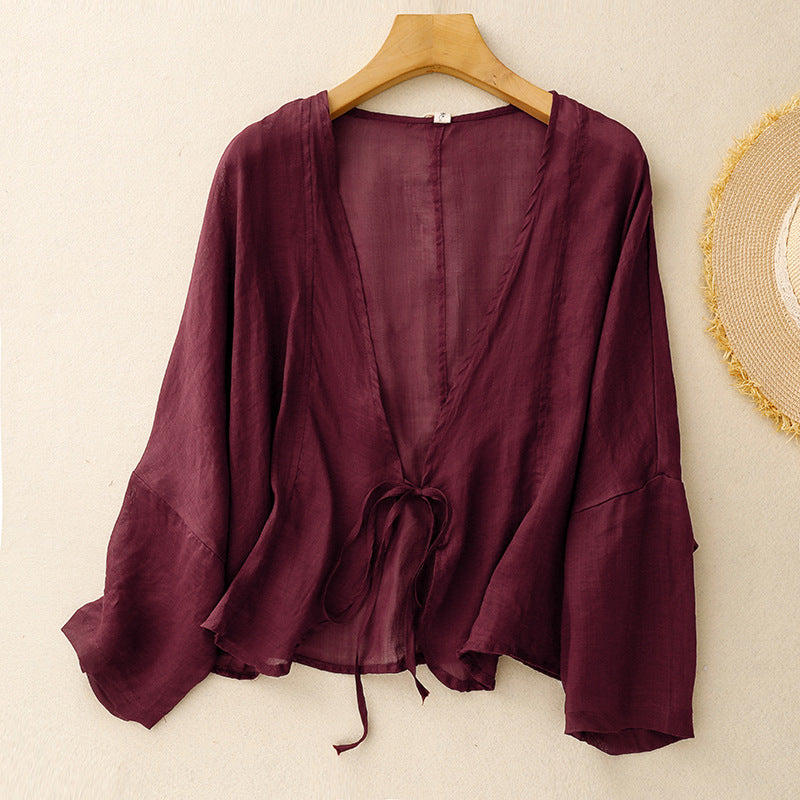 Womens Two-Piece Set Cardigan and Maxi Dress Knit Relaxed Fit V-Neck