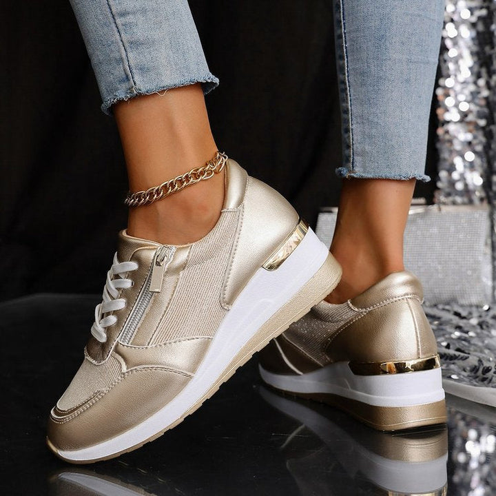 Unisex Orthopedic Platform Sneakers Lace-Up Casual Style