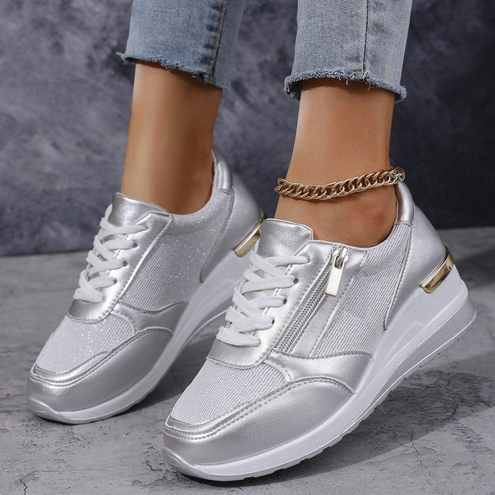 Unisex Orthopedic Platform Sneakers Lace-Up Casual Style