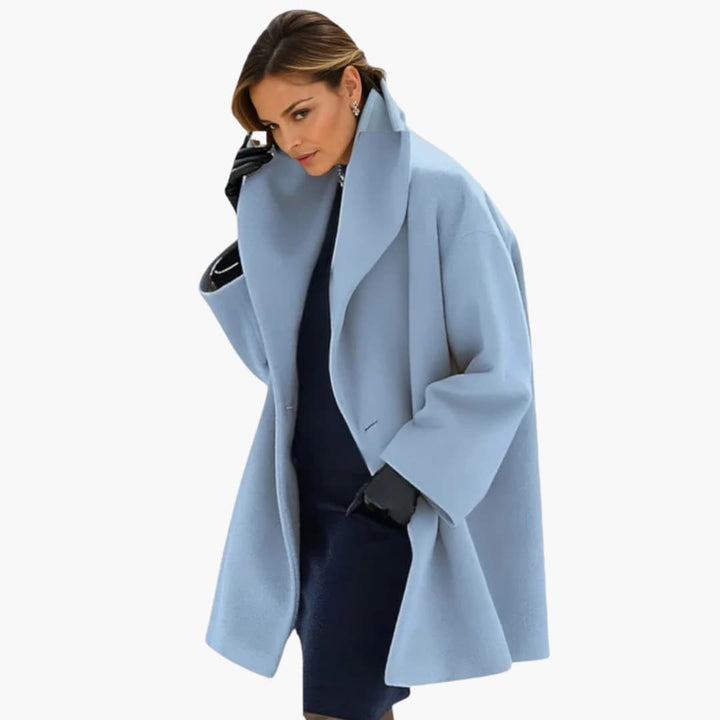 Womens Oversized Cocoon Coat Relaxed Fit - BritishMode