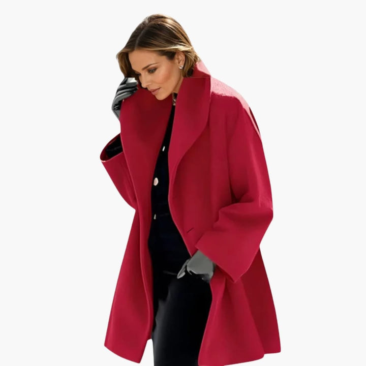 Womens Oversized Cocoon Coat Relaxed Fit