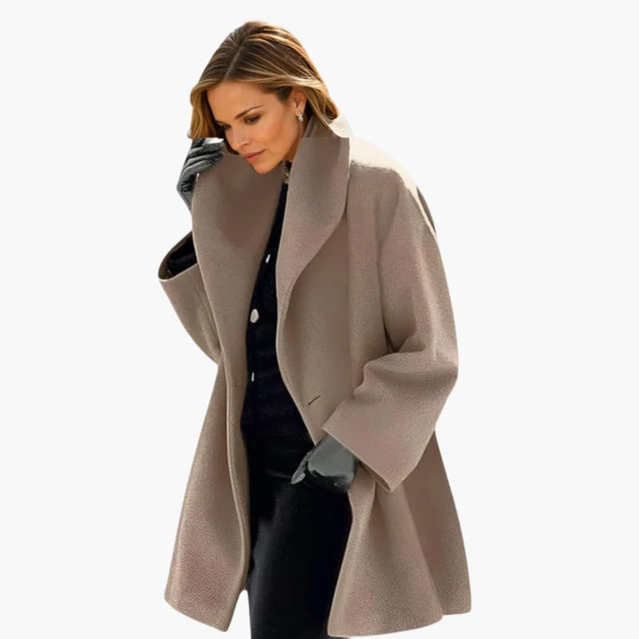 Womens Oversized Cocoon Coat Relaxed Fit
