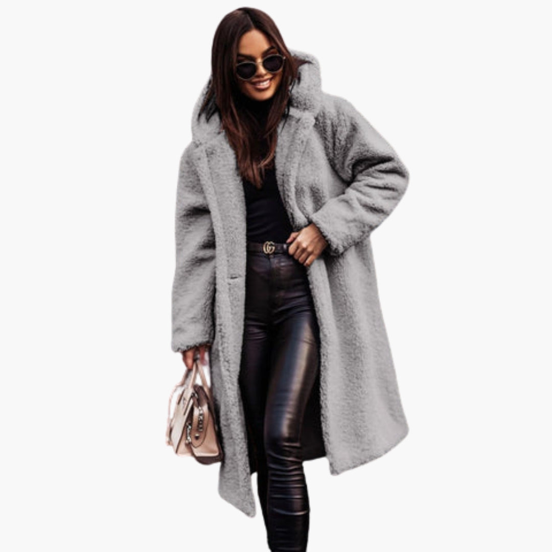 Womens Faux Fur Parka Waterproof Cozy Winter Coat