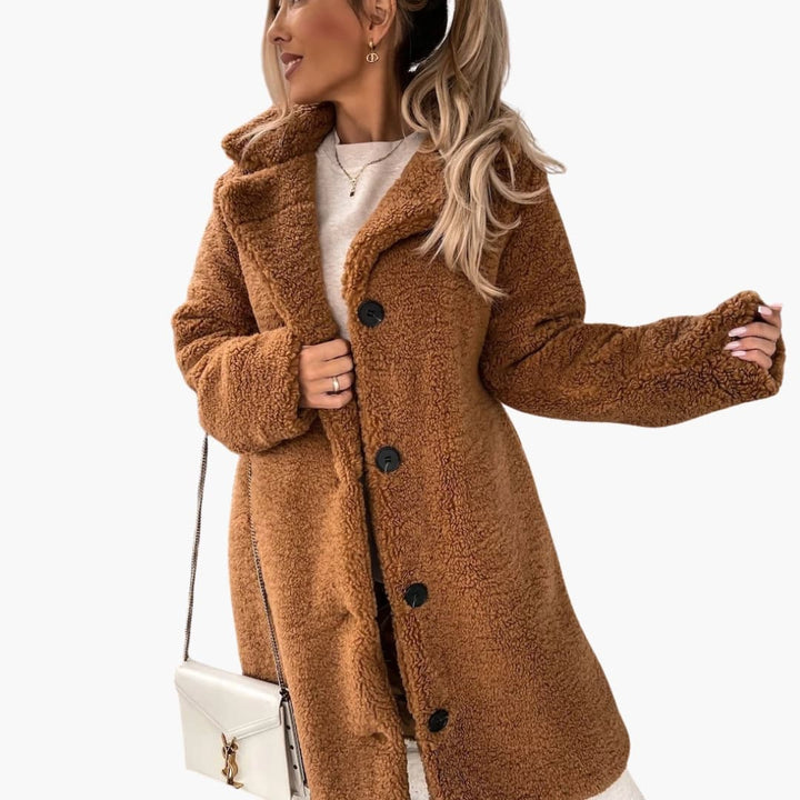 Womens Faux Fur Parka Plush Warm Winter Coat