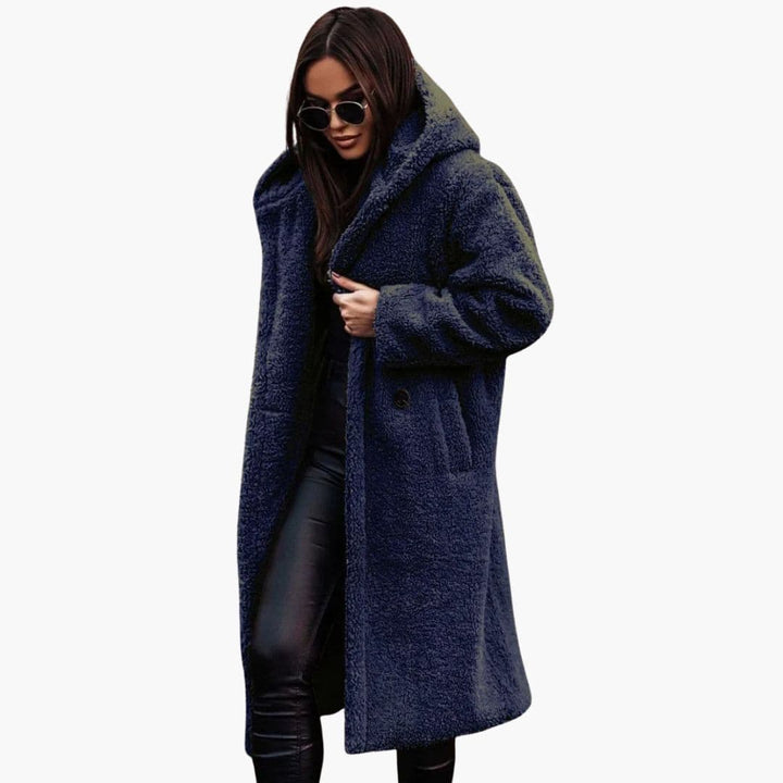 Womens Plus Size Faux Fur Winter Coat Cozy Fit