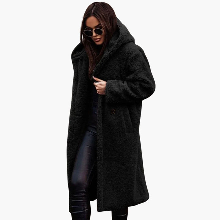 Womens Plus Size Faux Fur Winter Coat Cozy Fit