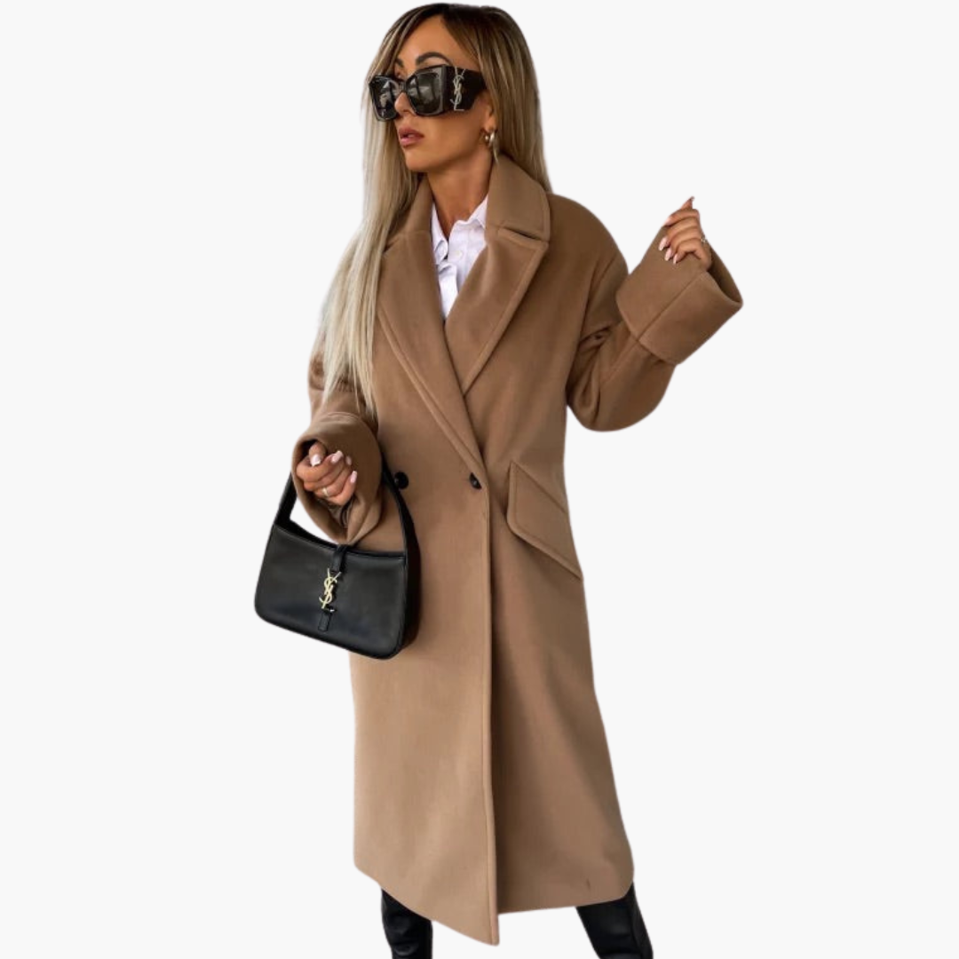 Womens Winter Coat Double-Breasted Warm Fit