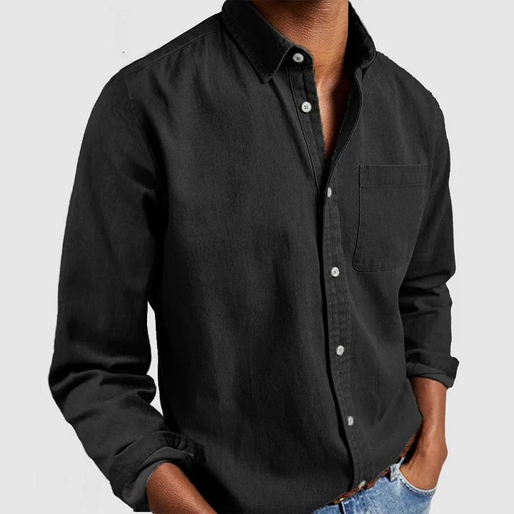 Mens Classic Button-Down Shirt Regular Fit