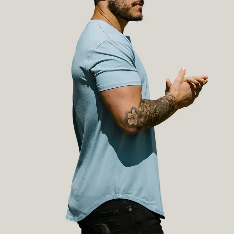 Mens Body-Sculpting Dynamic T-Shirt Slim Fit