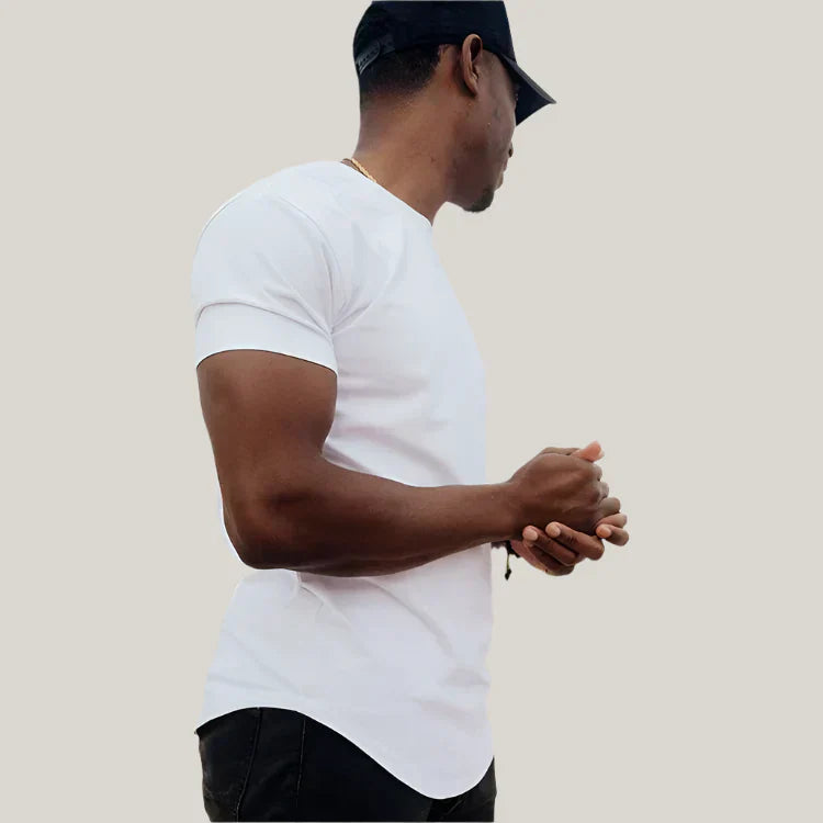 Mens Body-Sculpting Dynamic T-Shirt Slim Fit