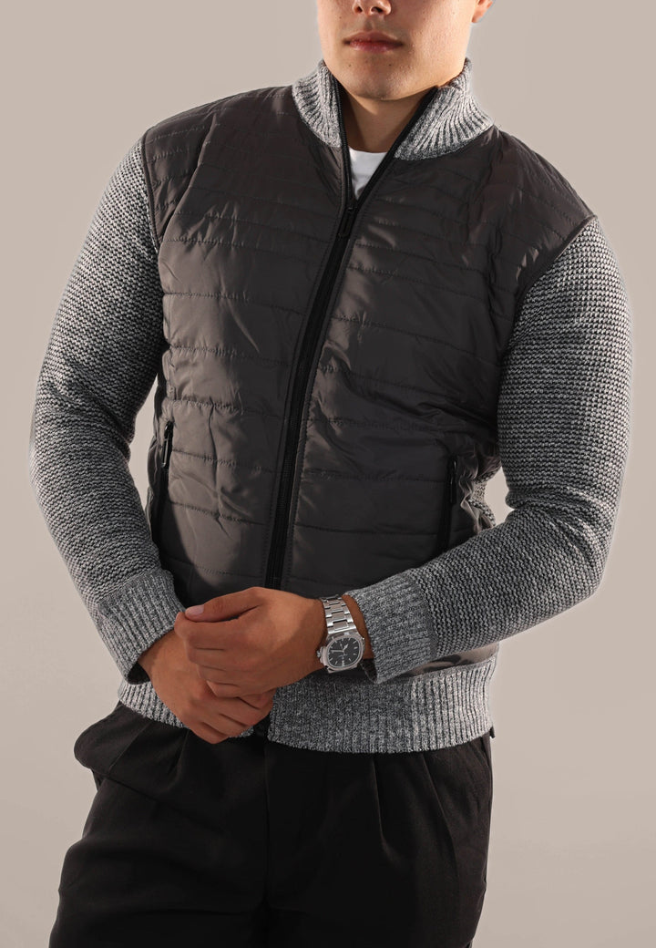Mens Bomber Jacket Padded Insulated Fit