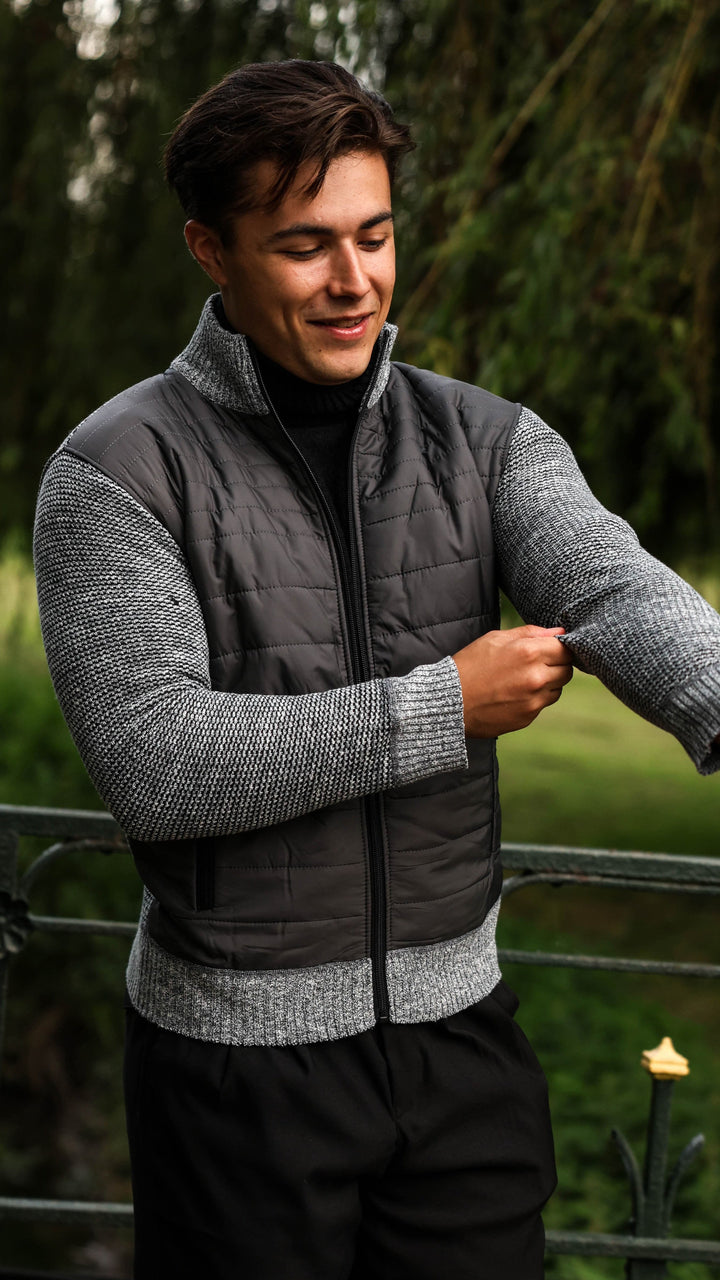 Mens Bomber Jacket Padded Insulated Fit - BritishMode