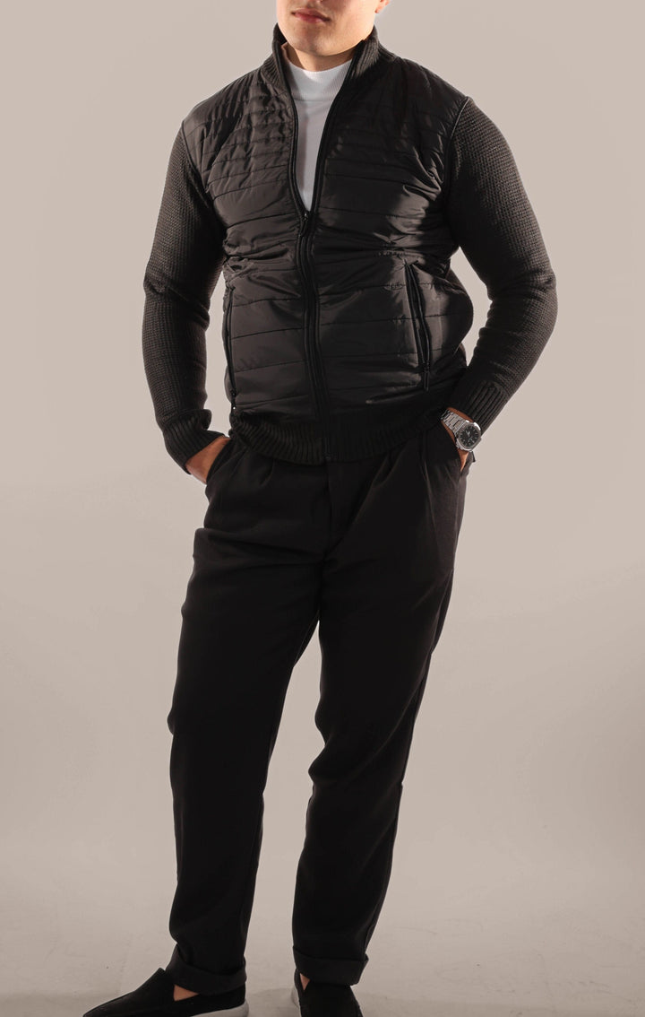 Mens Bomber Jacket Padded Insulated Fit