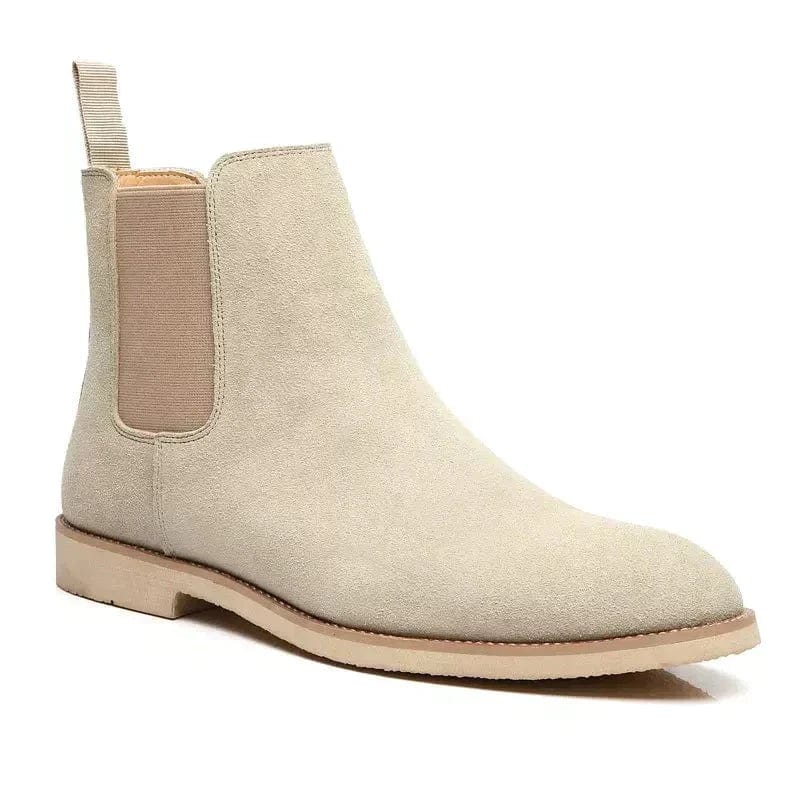 Mens Chelsea Boots Suede Slip-On