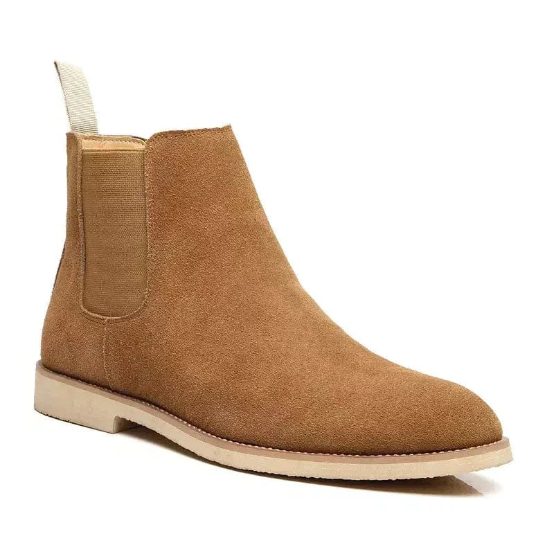 Mens Chelsea Boots Suede Slip-On