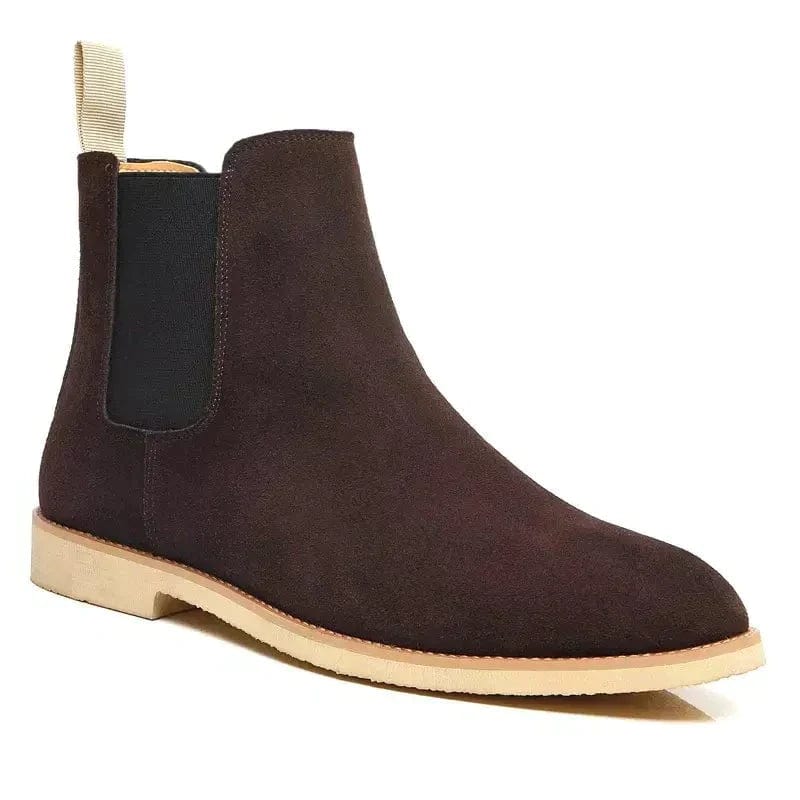 Mens Chelsea Boots Suede Slip-On