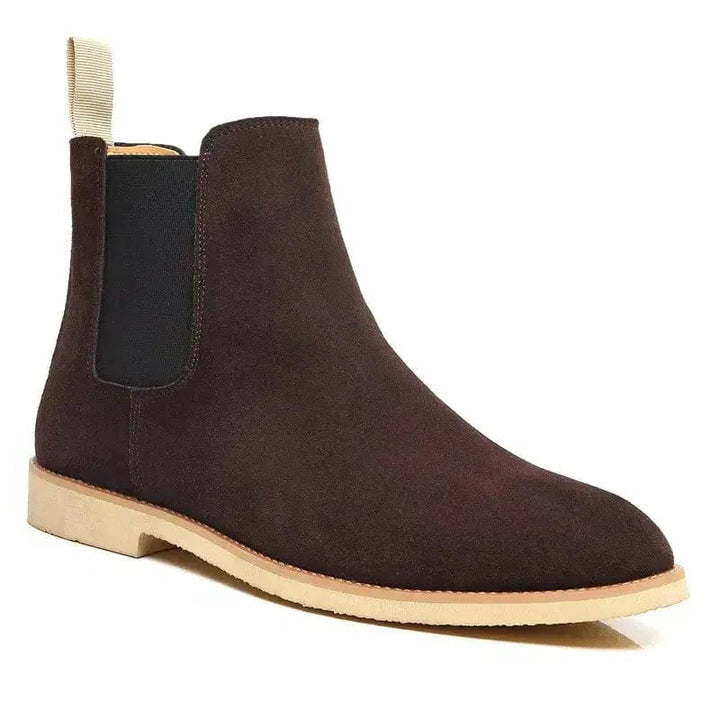 Mens Chelsea Boots Suede Slip-On