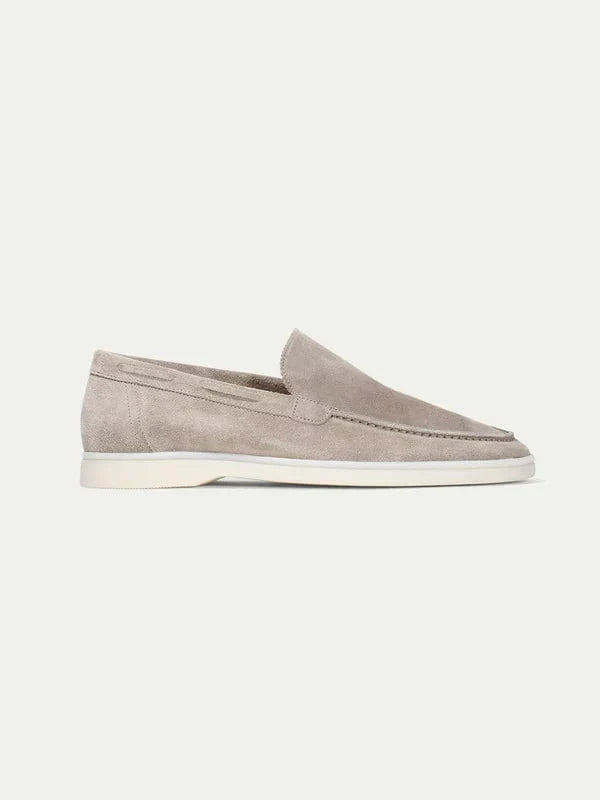 Mens Moccasin Loafers Suede Rawhide