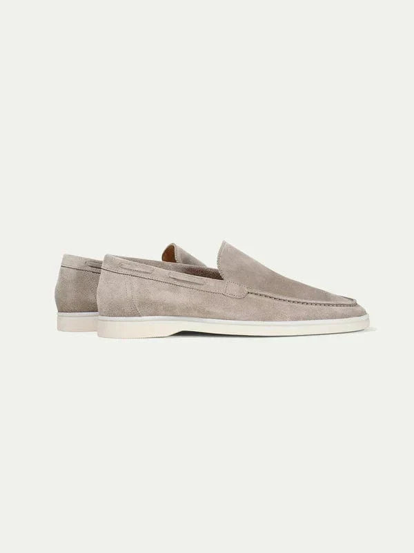Mens Moccasin Loafers Suede Rawhide