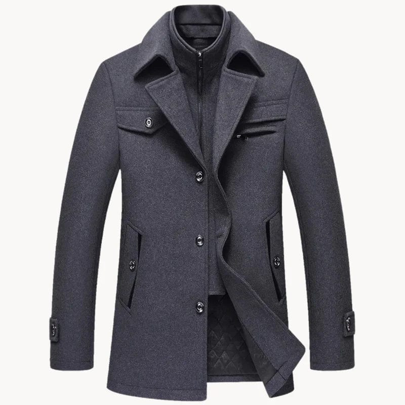 Mens Tailored Winter Coat Classic Fit - BritishMode