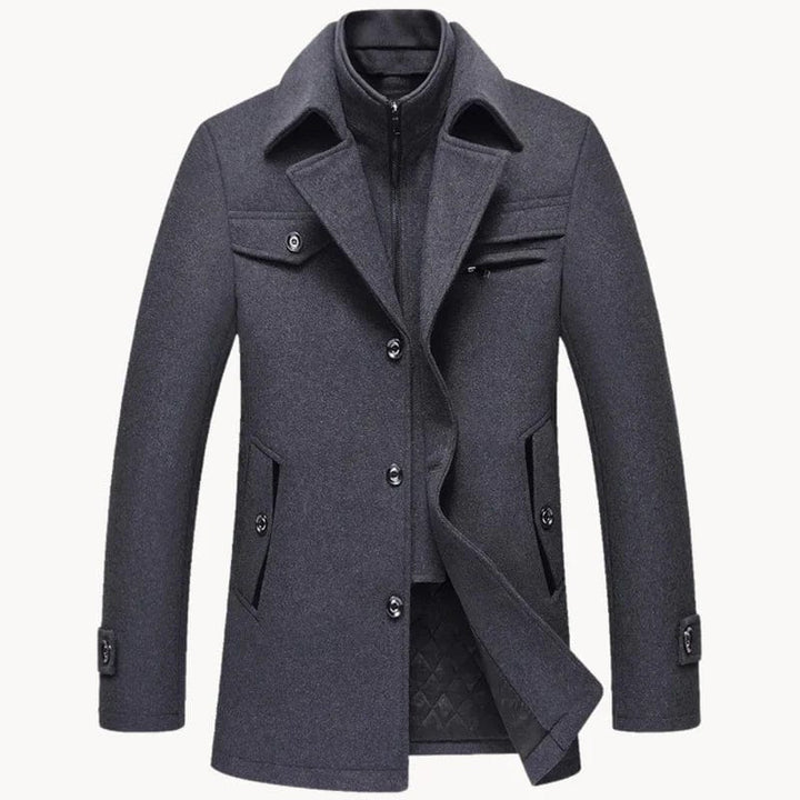 Mens Tailored Winter Coat Classic Fit - BritishMode