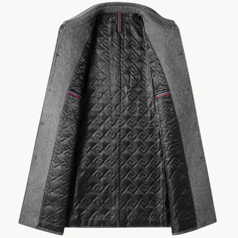 Mens Tailored Wool Winter Overcoat Classic Fit