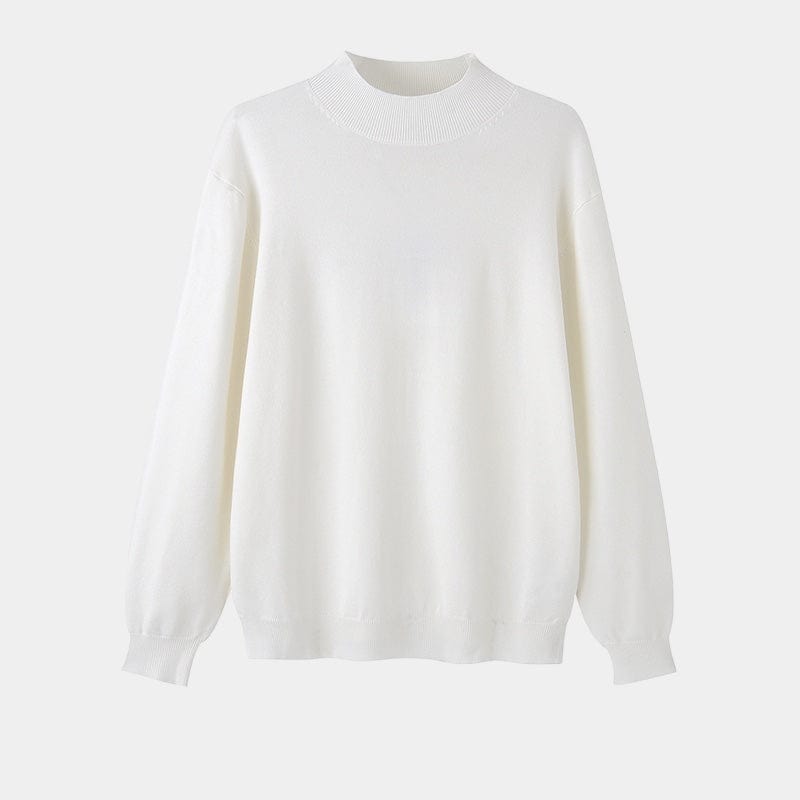 Womens Turtleneck Sweater Wool Blend Regular Fit