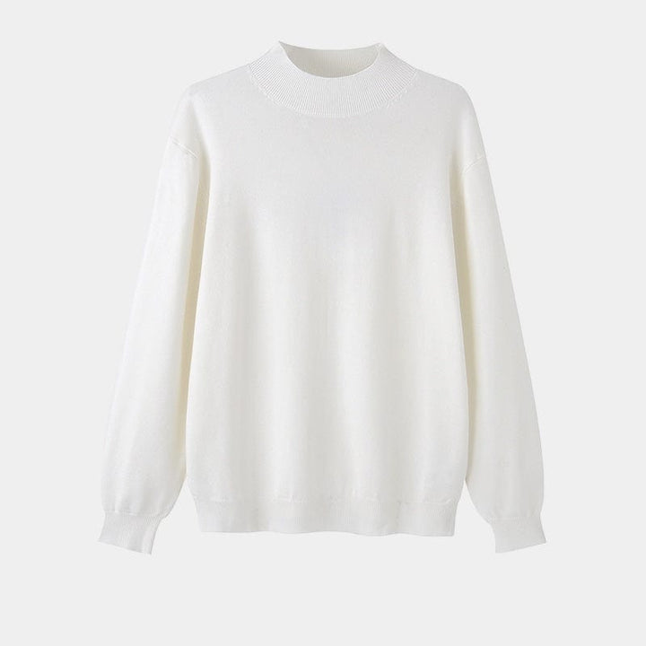 Womens Turtleneck Sweater Wool Blend Regular Fit