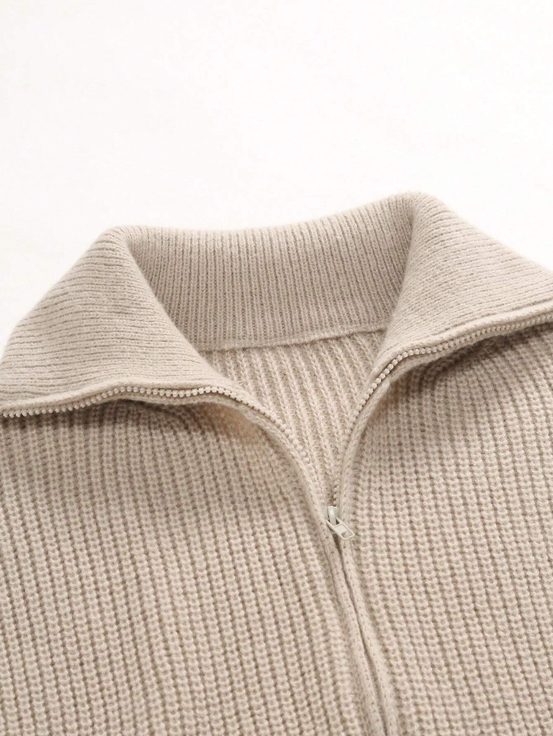 Mens Knitted Cardigan with Collar Relaxed Fit