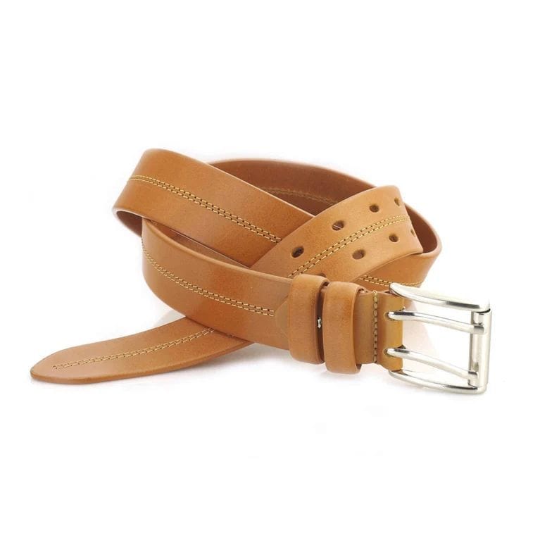 Mens Casual Leather Belt Adjustable Fit
