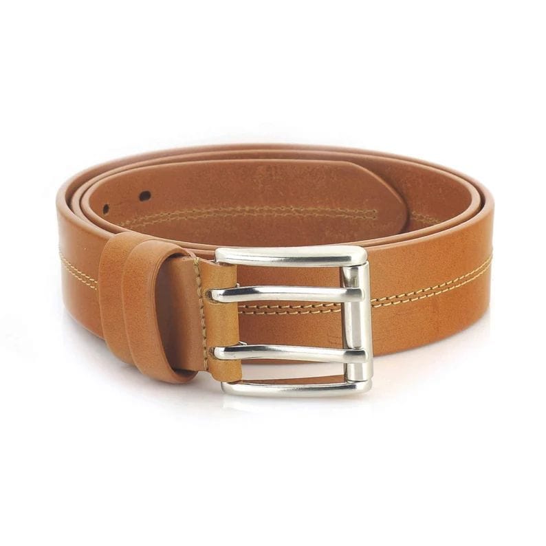 Mens Casual Leather Belt Adjustable Fit