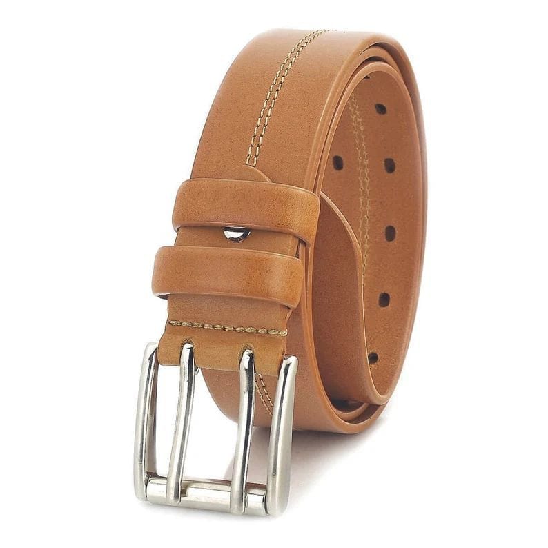Mens Casual Leather Belt Adjustable Fit