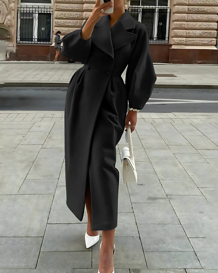 Womens Full-Length Coat Elegant Fit