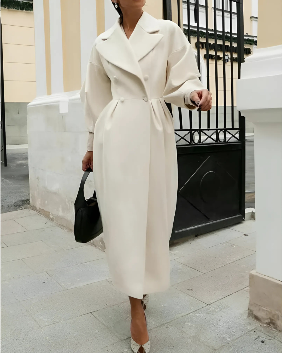 Womens Full-Length Coat Elegant Fit
