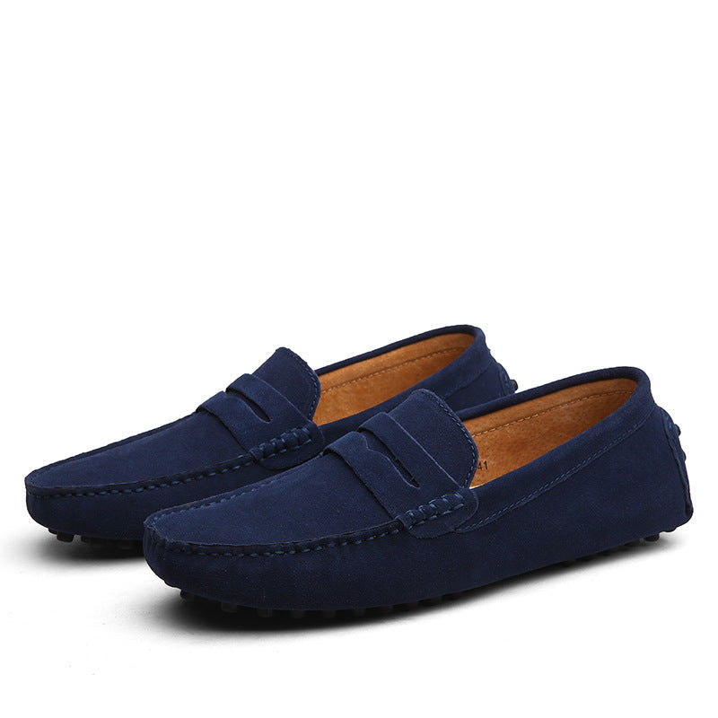 Mens Loafers Leather Slip-On