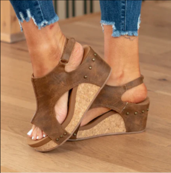 Womens Orthopedic Wedge Sandals Supportive Comfortable Fit