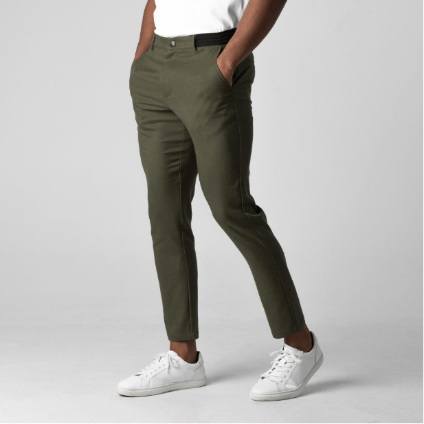 Mens Casual Stretch Pants Breathable Relaxed Fit