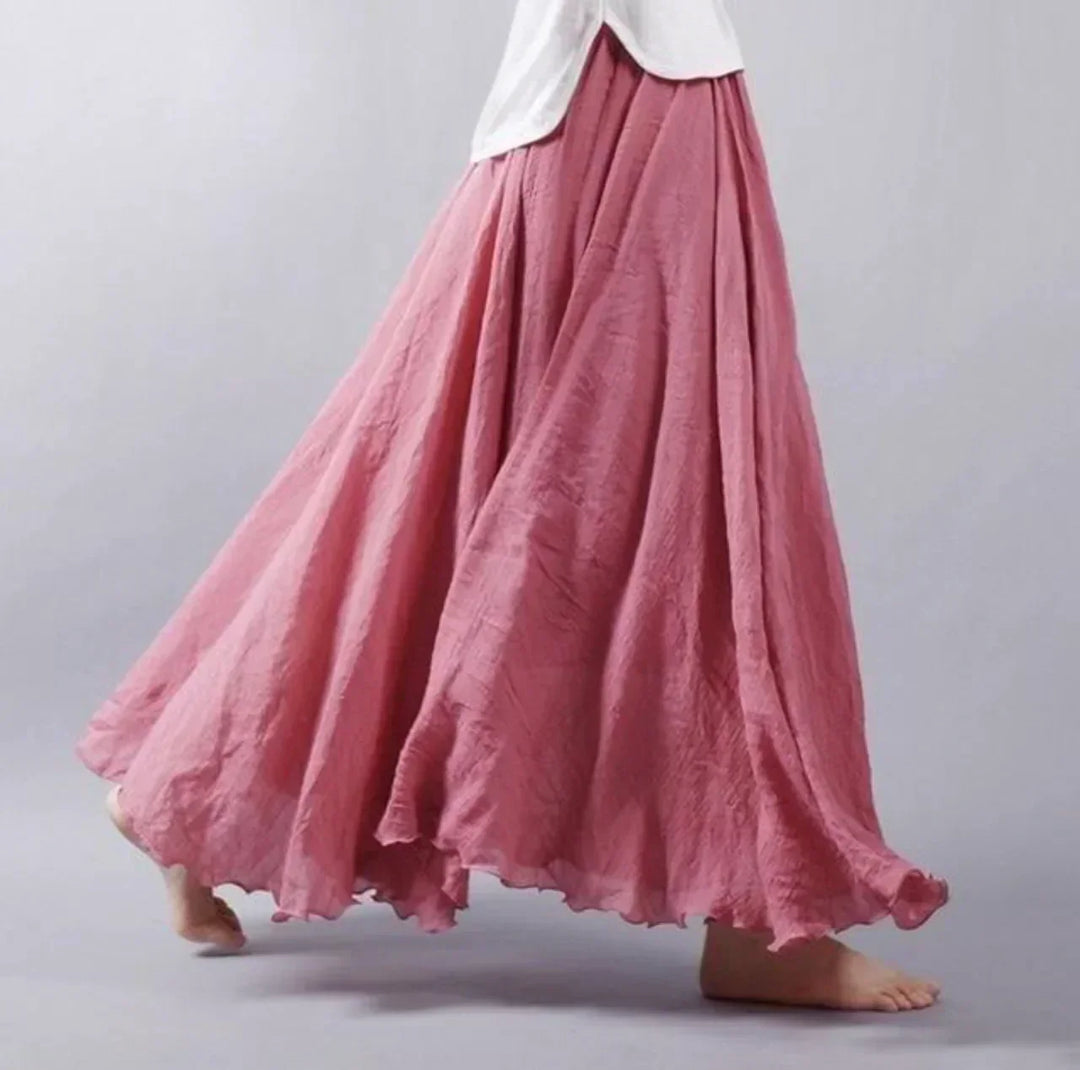 Womens Long Flowing Skirt Bohemian Style