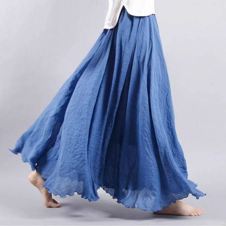Womens Long Flowing Skirt Bohemian Style - BritishMode