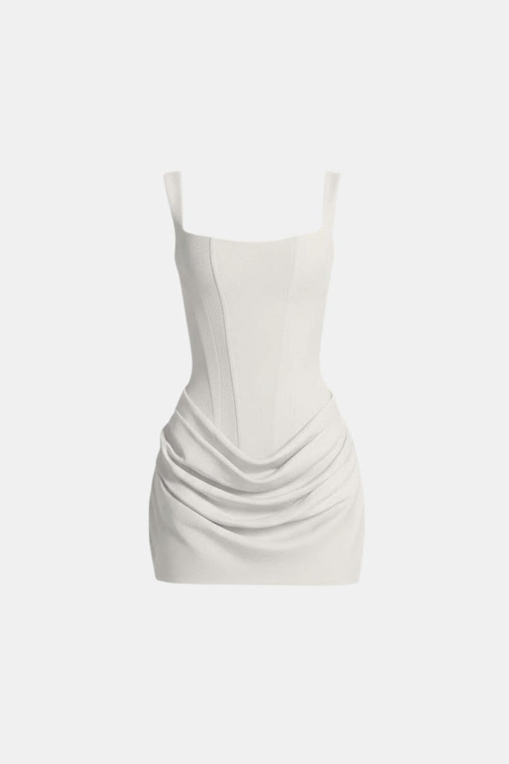 Womens Satin Sculpt Mini Dress