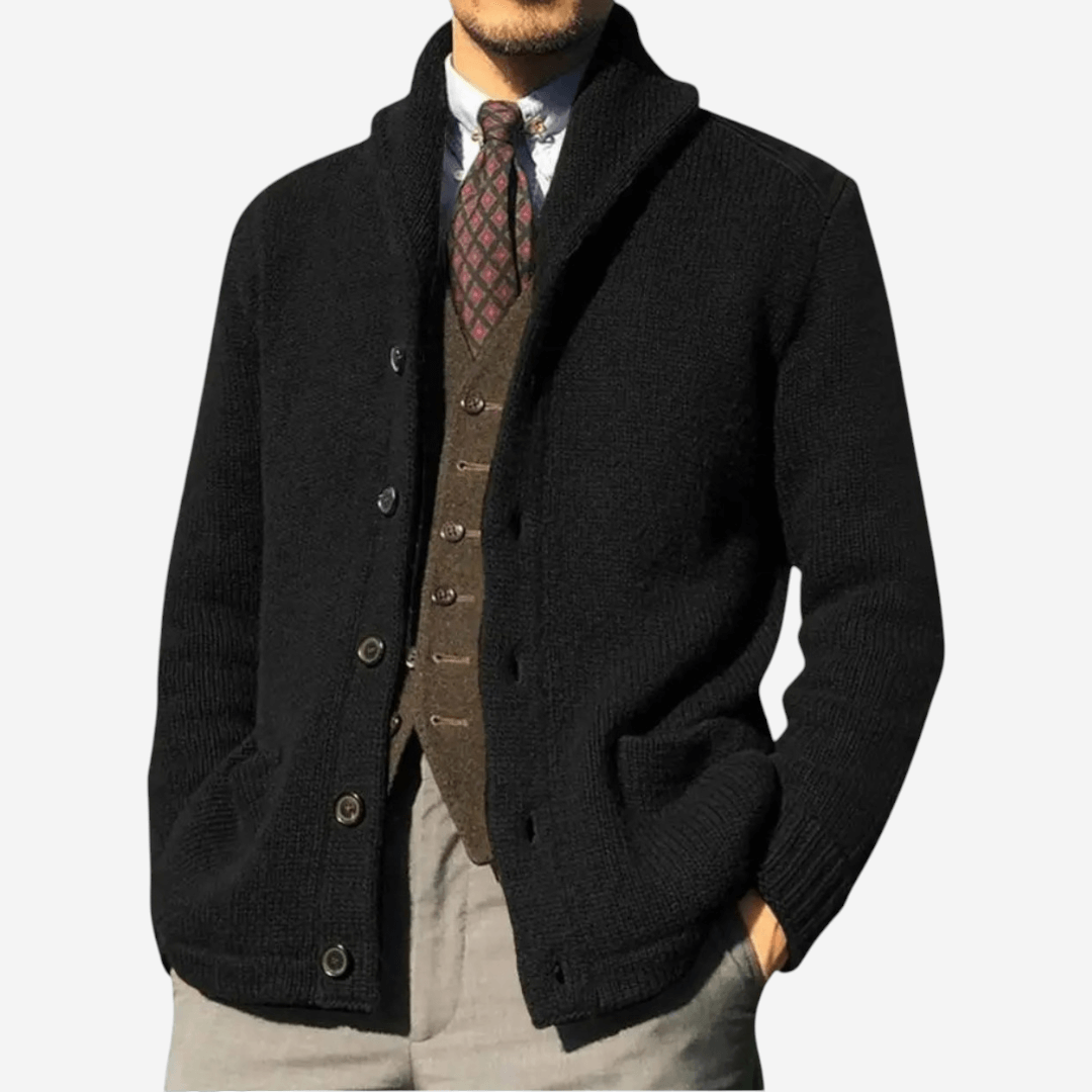 Womens Wool Knit Cardigan Relaxed Fit - BritishMode