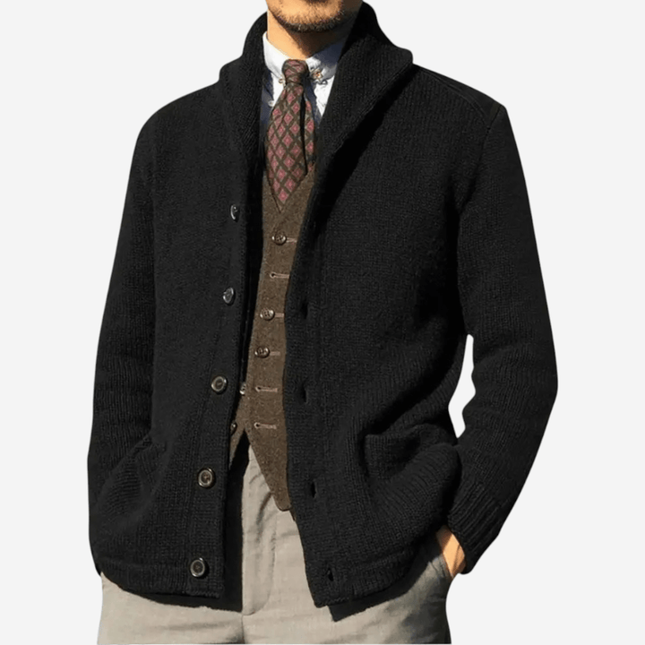 Womens Wool Knit Cardigan Relaxed Fit - BritishMode